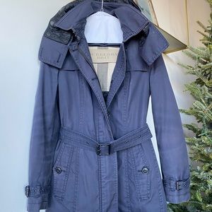 Women’s Burberry Navy Jacket with Vest Warmer.